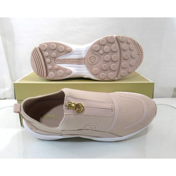 Michael Kors Sami Zip Trainer Sneaker Circular Air Mesh Ballet Light Pink - Picture 7 of 7